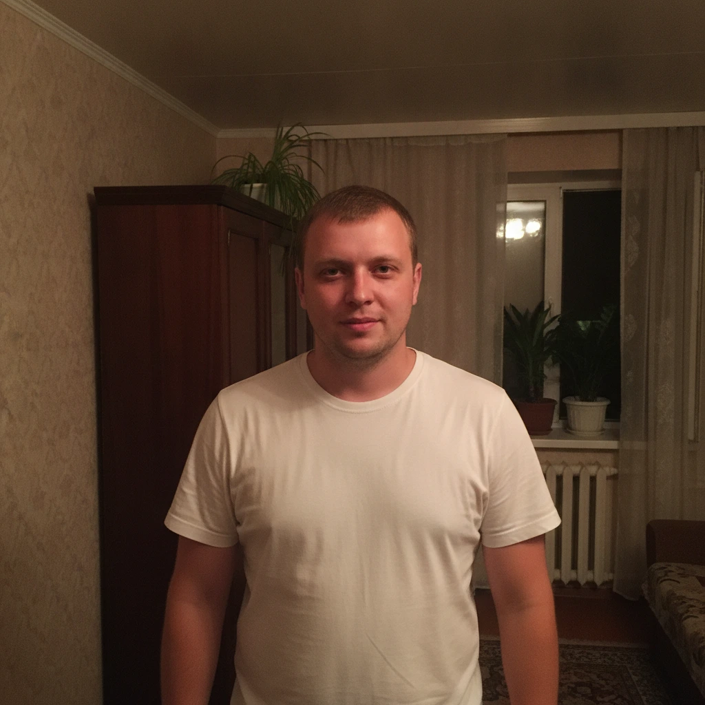 Обычное домашнее фото мужчины