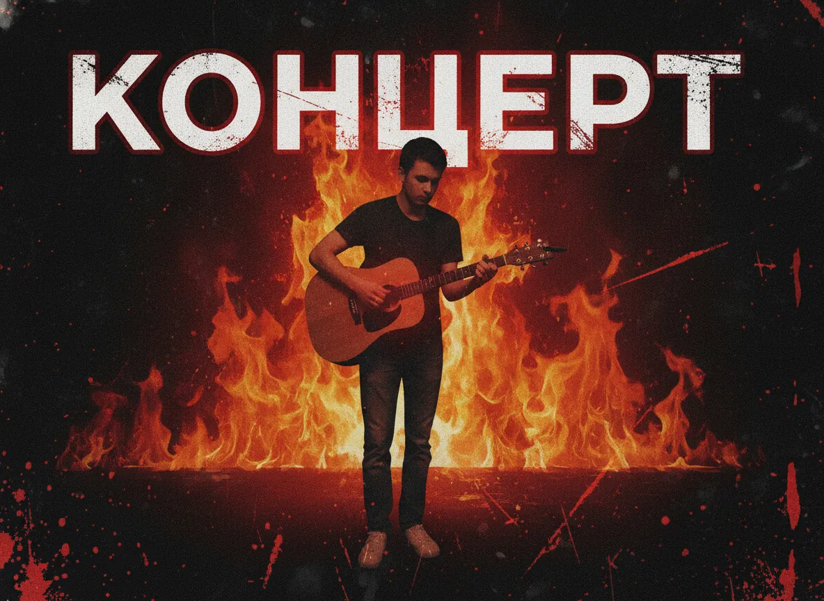 Та же афиша — рок: огонь на чёрном